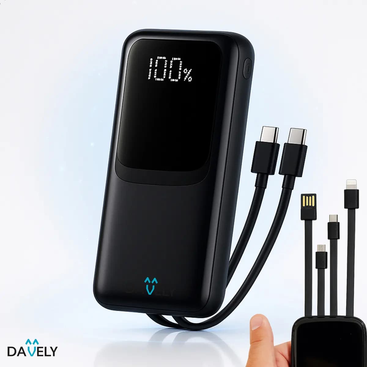 Power Bank 20.000mAh 22,5W Carga Rápida com Display Digital