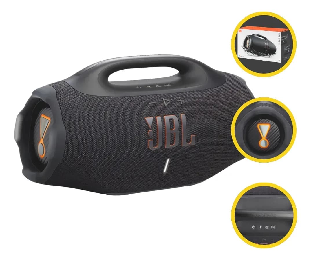 JBL Boombox 4 Bluetooth com AI Sound Boost
