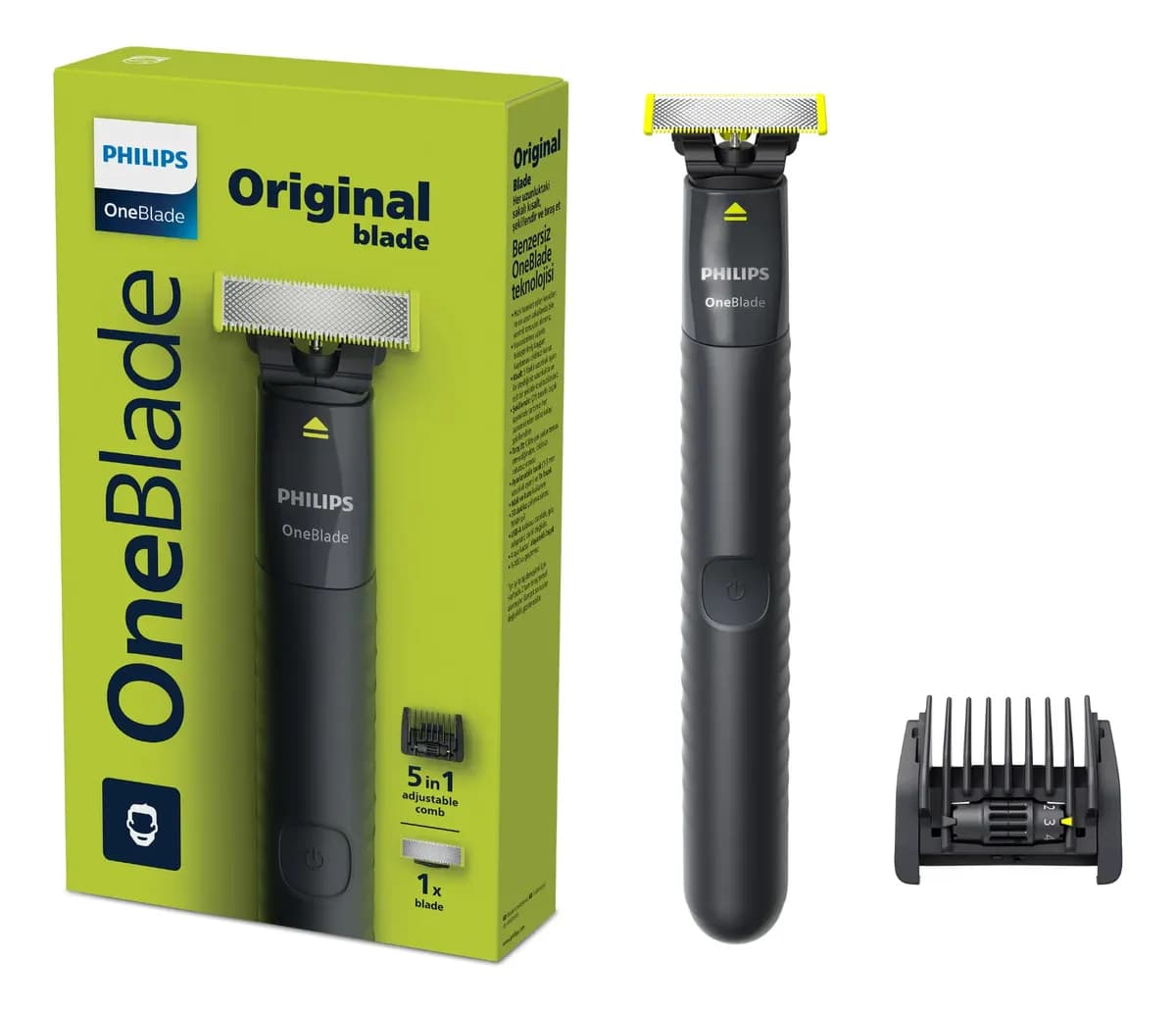 Barbeador Philips OneBlade 5 em 1 Sem Fio