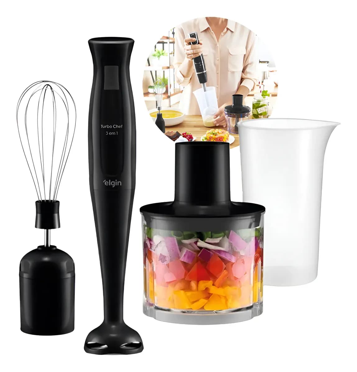 Mixer Turbo Chef Elgin 3 em 1 200W