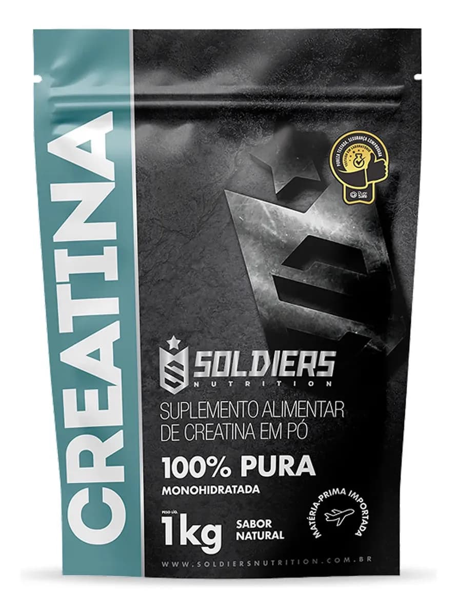 Creatina Monohidratada 1kg 100% Pura Sem Sabor
